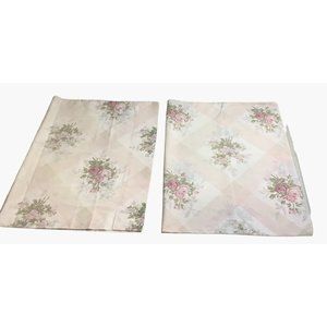 Vintage Martex Standard Pillowcase Standard Pink Rose 30" x 20" Percale